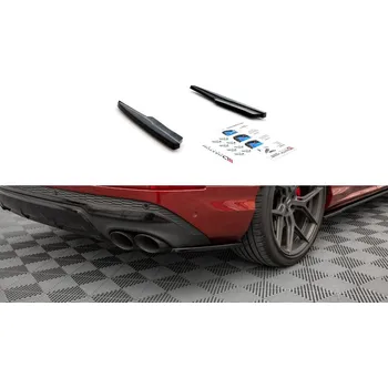 Tuning Splittery zadní boční Audi SQ7 Mk2 (4M) Facelift černý lesklý plast