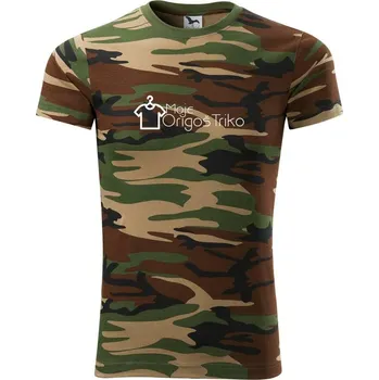 Pánské tričko Moje origoš triko - Army CAMOUFLAGE - M ( Hnědý maskáč )