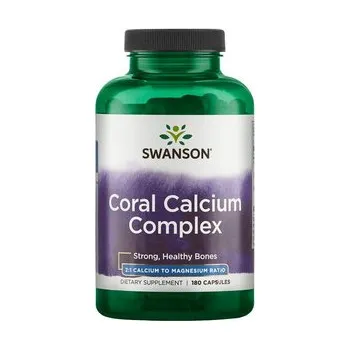 Swanson Coral Calcium Complex Doplněk stravy s obsahem korálového vápníku 180 ks, kapsle