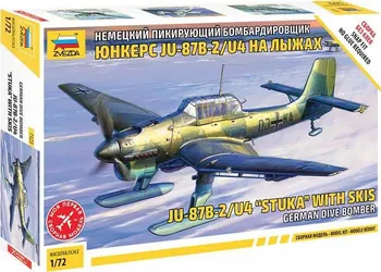 Plastikový model Zvezda Junkers Ju-87B-2/U4 Stuka with Skis 1:72 