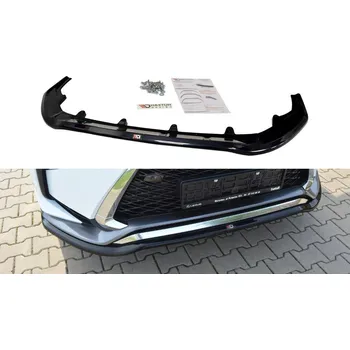 Nárazník Spojler pod nárazník lipa V.1 Lexus RX Mk4 F-Sport černý lesklý plast
