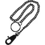 MILTEC Řetízek na nůž s karabinou černý