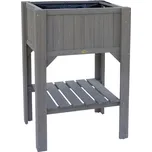 HABAU Vyvýšený záhon s odkládacím prostorem Kompakt (šedá)