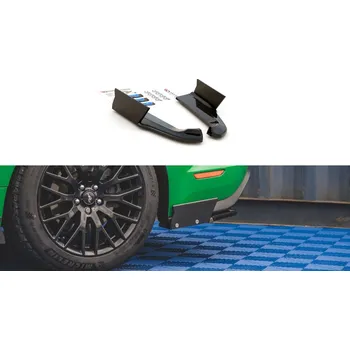 Tuning Splittery zadní boční + Flaps V.1 Ford Mustang GT Mk6 Facelift černý lesklý plast