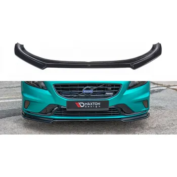 Autodíl Spojler pod přední nárazník lipa Volvo V40 R-design černý lesklý plast