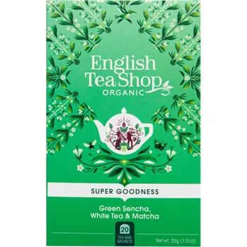 Čaj English Tea Shop Green Sencha/White Tea/Matcha BIO 20 sáčků