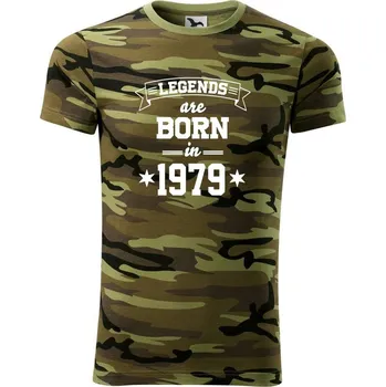 Legends are born in 1979 - Army CAMOUFLAGE - XL ( Zelený maskáč )