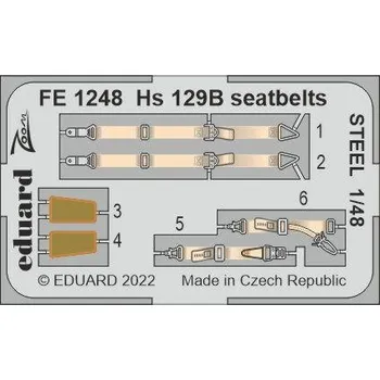 Plastikový model 1/48 Hs 129B seatbelts STEEL (H.2000/HAS)