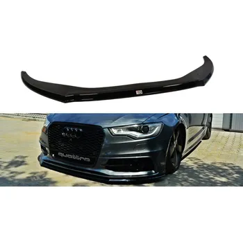 Karosérie Spojler pod nárazník lipa Audi A6 C7 S-Line V.2 11-14 černý lesklý plast