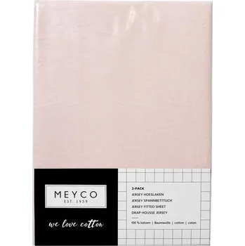 Prostěradlo Meyco Žerzejové prostěradlo 70x140/150 - Light pink