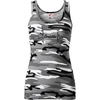 Dámské tričko Družička - Dámské Maskáčové tílko - XS ( Šedý maskáč )