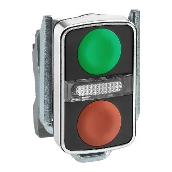 vypínač a zásuvka SCHN ZB4BW7A3740 Ovládací hlavice dvoutlačítková se signálkou