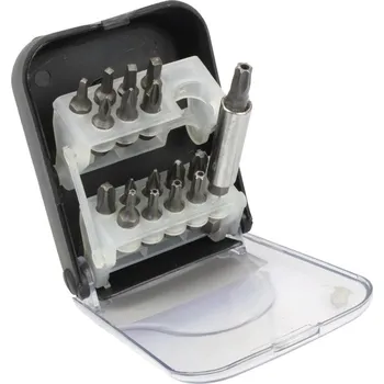 Bit Triumf Sk bity 1/4", PH - PZ - Torx - Robertson, S2, sada 18 dílů - 100-00485