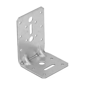 Úhloměr Úhelník s prolisem KPK21 98x65x65x2,5 mm (zinkovaný plech)