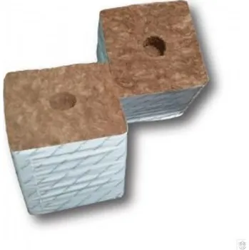 Substrát Agra-Wool Starting block - pěstební kostka 75x75x65mm, s malou dírou 28/35mm 1ks
