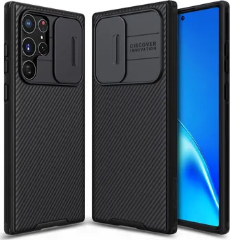 Pouzdro na mobilní telefon Nillkin CamShield pro Samsung Galaxy S22 Ultra černé