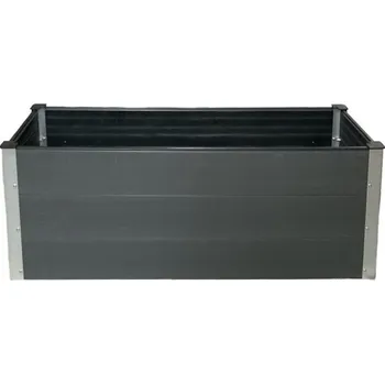 Vyvýšený záhon Max Vyvýšený zahradní záhon WPC 100 x 50 x 54 cm šedý