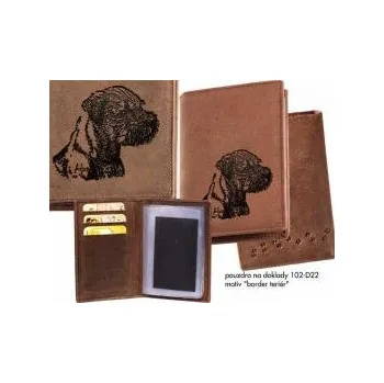 Obal na doklad E-myslivost Pouzdro na myslivecké doklady - motiv Border terier