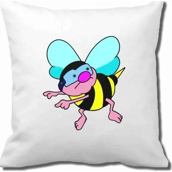 Povlak na dekorativní polštářek Pelisport Povlak se čmelákem povlak včetně potisku