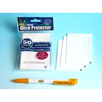 samolepka Obaly na hrací karty (YU-Gi-OH!) - bílá (SOLID WIZARD WHITE)