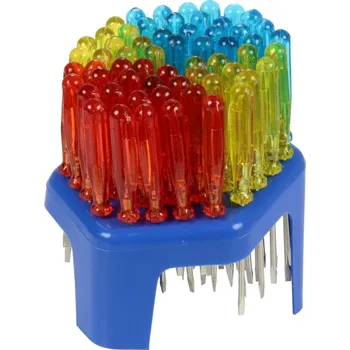 Dílna Condor prodejní stojan - šroubováky ploché mini, 60 ks - 100-02085