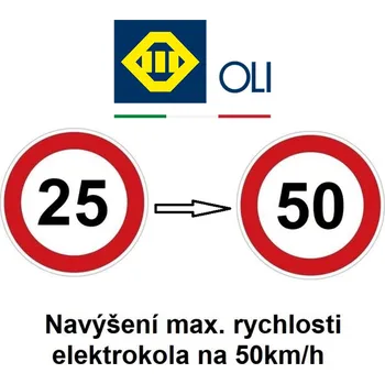 Nosič kol Služba navýšení rychlosti elektrokola 50km/h OLI - Chip tuning