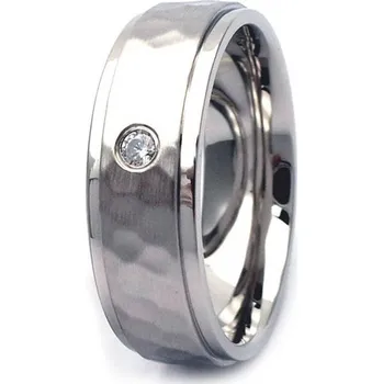 Prsten NUBIS® NSS3009 Dámský snubní prsten se zirkonem ocel - velikost 58 - NSS3009-ZR-58