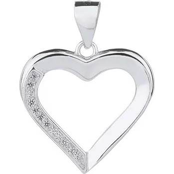 Přívěsek Bealio BEALIO Stříbrný přívěsek ELEGANTNÍ SRDCE 03-09925-1091