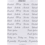 MINIMEE Papírové samolepky v aršíku A5 Dny v týdnu - české