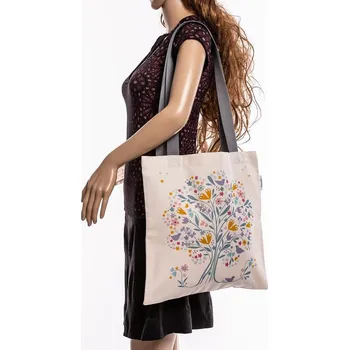 Lavandia Plátěná taška na rameno Yellow tree (Lavandia Levandulová farma Ekologická plátěná taška na nákup. Motiv Yellow tree. Skvělá, voňava, strašně pevná a hlavně eko taška na nákup s BIO levandulí na látce z plně recyklované bavlny.)