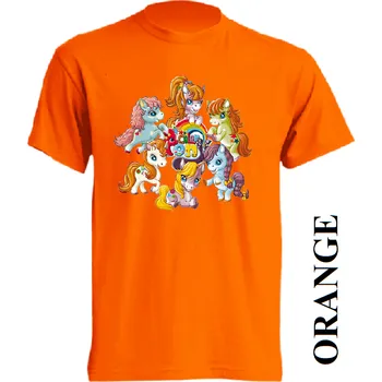 detske-levne-bavlnene-tricko-potisk-ponici Barva: Orange - oranžová, velikost: 116