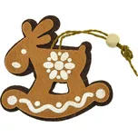 FloraSystem Dekorace perníček, houpací kůň, 4ks