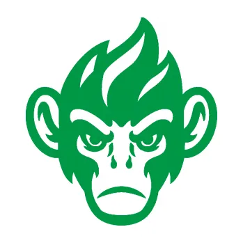 Samolepící dekorace SAMOLEPKA Opičák 002 pravá (12 - zelená) NA AUTO, NÁLEPKA, FÓLIE, POLEP, TUNING, VLASTNÍ TEXT, TISK, AUTOSAMOLEPKY.cz, POLEPY, OBRÁZEK, LOGO, SAMOLEPKY