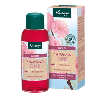 Koupelový olej Kneipp Favourite Time Cherry Blossom pečující olej do koupele 100 ml
