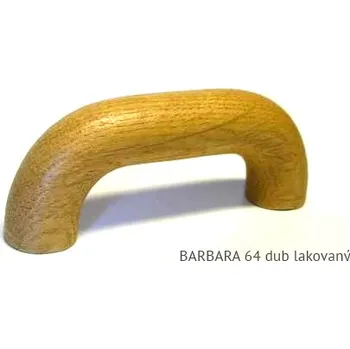 Nábytkové kování dřevěná úchytka BARBARA 64,96 Varianta: BARBARA 64 dub lakovaný