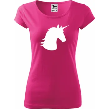 Dámské tričko ON-DESIGN Dámské tričko s JEDNOROŽCEM Velikost: S, Barva: purpurová