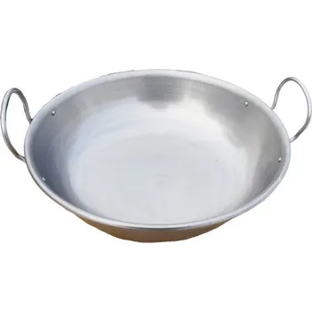 Pánev Nerezová grilovací pánev na pečení a grilování 46 cm