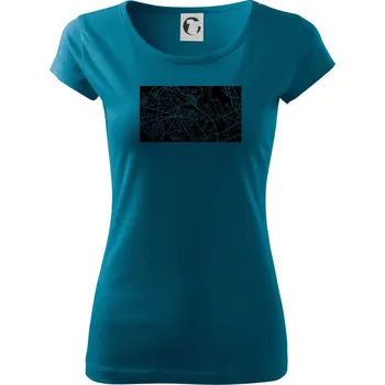 Kiev - mapa - Dámské triko Pure - M ( Petrolejová )