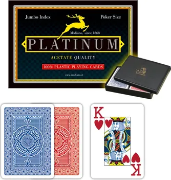 Pokerová karta Modiano Poker Acetate Platinum 2 Jumbo Index