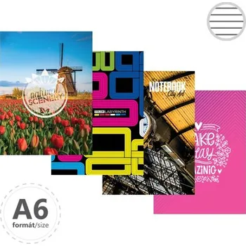 Blok Záznamní kniha A6 - linkovaná [96 listů], Office desing