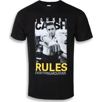 Pánské tričko Tričko metal pánské Johnny Cash - Rules Everything - ROCK OFF - BILMAR00153