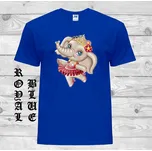 detske-levne-bavlnene-tricko-potisk-slon-tanecnice Barva: Royal blue - královsky modrá, velikost: 92
