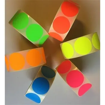 Samolepící etiketa Etikety, žlutá, kruhové, průměr 38 mm, 1000 etiket/ role