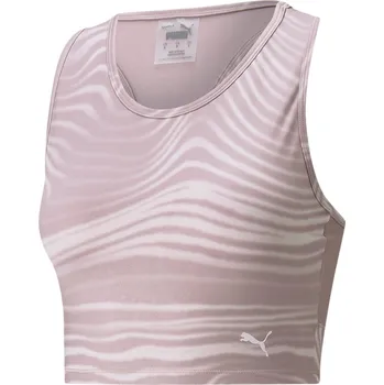 Dámský top PUMA STUDIO AOP CROP TANK 521561-18 QUAIL XXL
