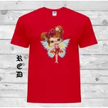 detske-levne-bavlnene-tricko-potisk-vila Barva: Red - červená, velikost: 92