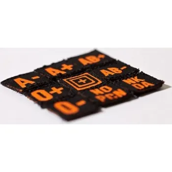 Nášivka Nášivka 5.11 Blood Type Patch Kit