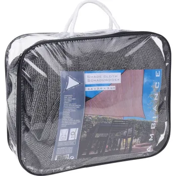 Slunečník ProGarden Sluneční plachta trojúhelníková, 3,6 x 3,6 x 3,6 m, tmavě šedá