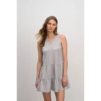 Dámské šaty Vamp - Pohodlné jednobarevné dámské šaty 16173 - Vamp gray silver M