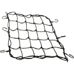 pružná zavazadlová síť pro motocykly, rozměr 30x30 cm + 6 háčků