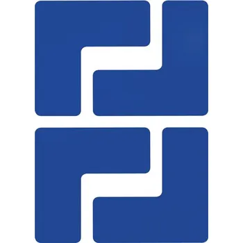 Kancelář Modrá extrémně odolná značka – roh, 5 × 13 cm – XP 150